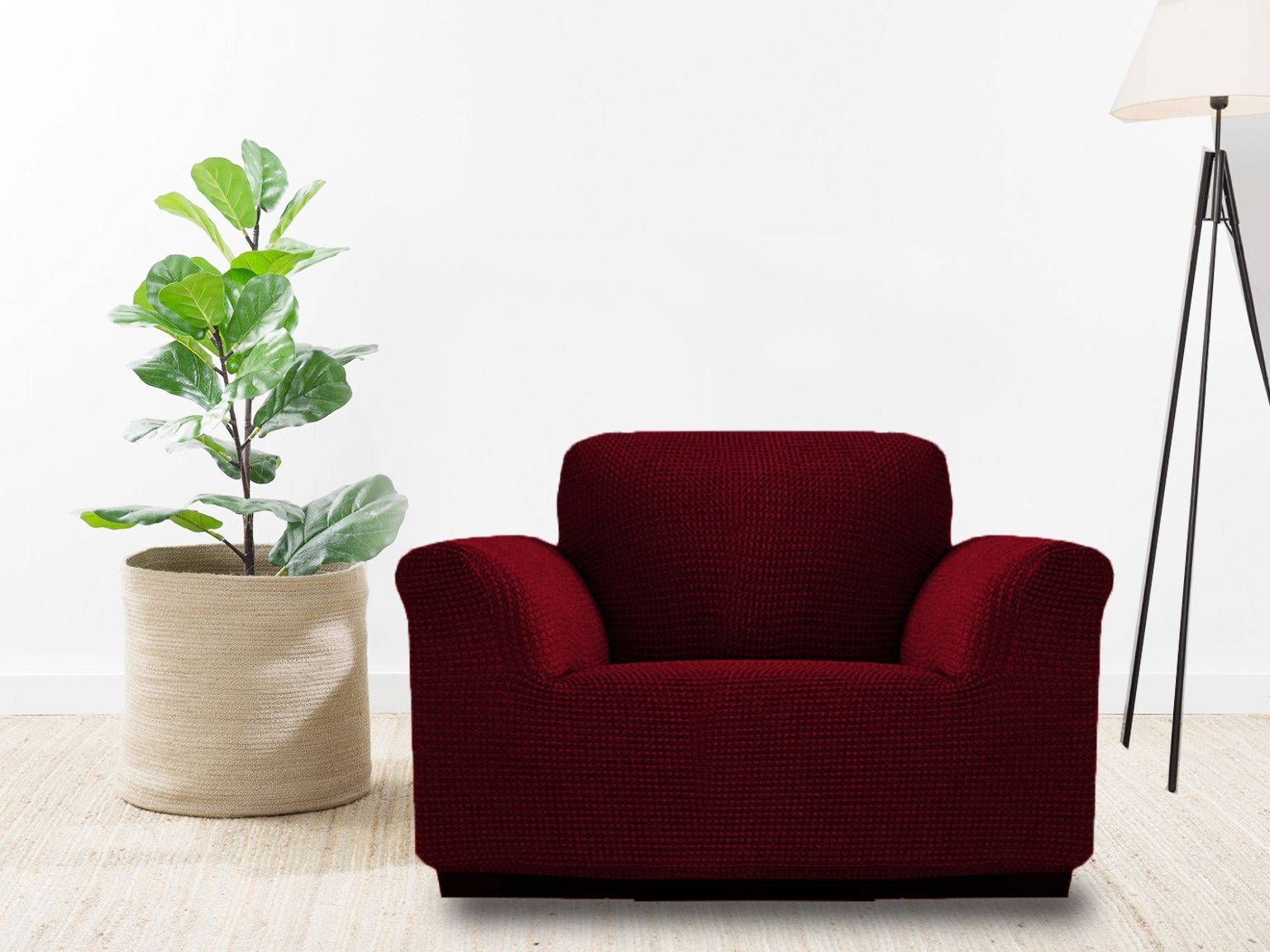 ARMN Milos 1-Seater Sofa Cover – Stretchable & Washable