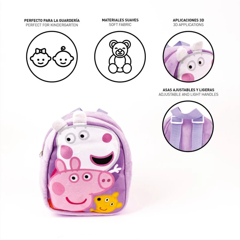 Cerda Kindergarten Backpack – Teddy Peppa Pig – Blue