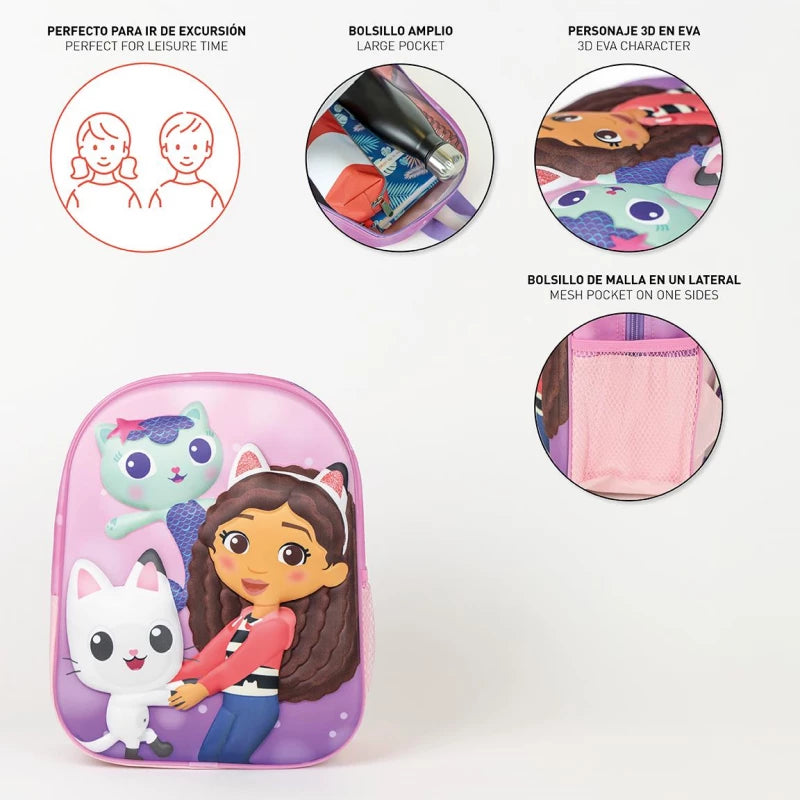 Cerda Kids Backpack 3D Gabby’s Dollhouse – Fun & Durable