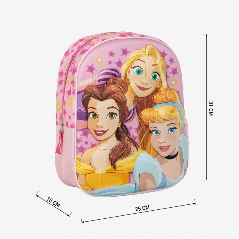 Cerda Kids Backpack 3D Princess – Age 3+ – Cute & Lightweight