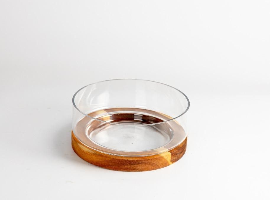 Velvet Glass Salad Bowl 8.7*22 cm