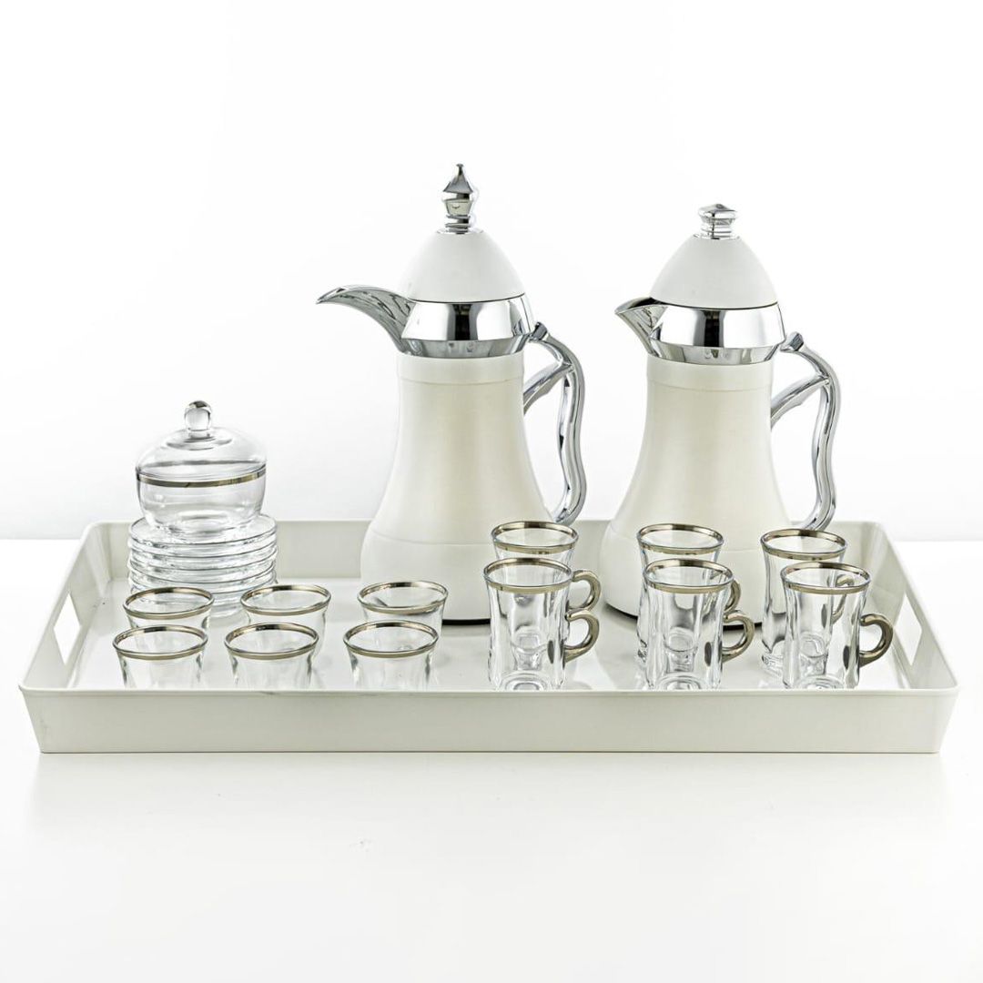 Almarjan 22-Piece Tea & Coffee Set - Elegant & Luxurious