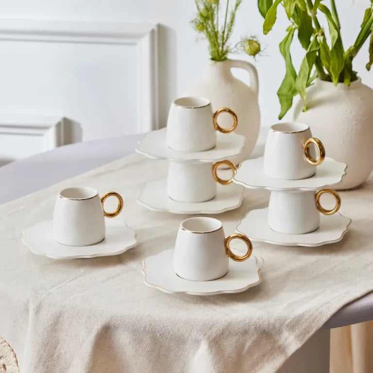 طقم فناجين قهوة كاراجا أويا ٦ قطع – ٧٥ مل تصميم فاخر