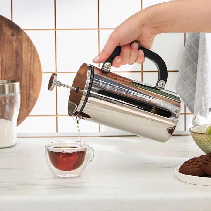 KARACA Poly French Press, 100ml – Compact Metal Design