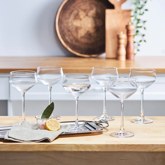 Karaca Even 6-Piece Martini Glass Set 235ml – Elegant Design