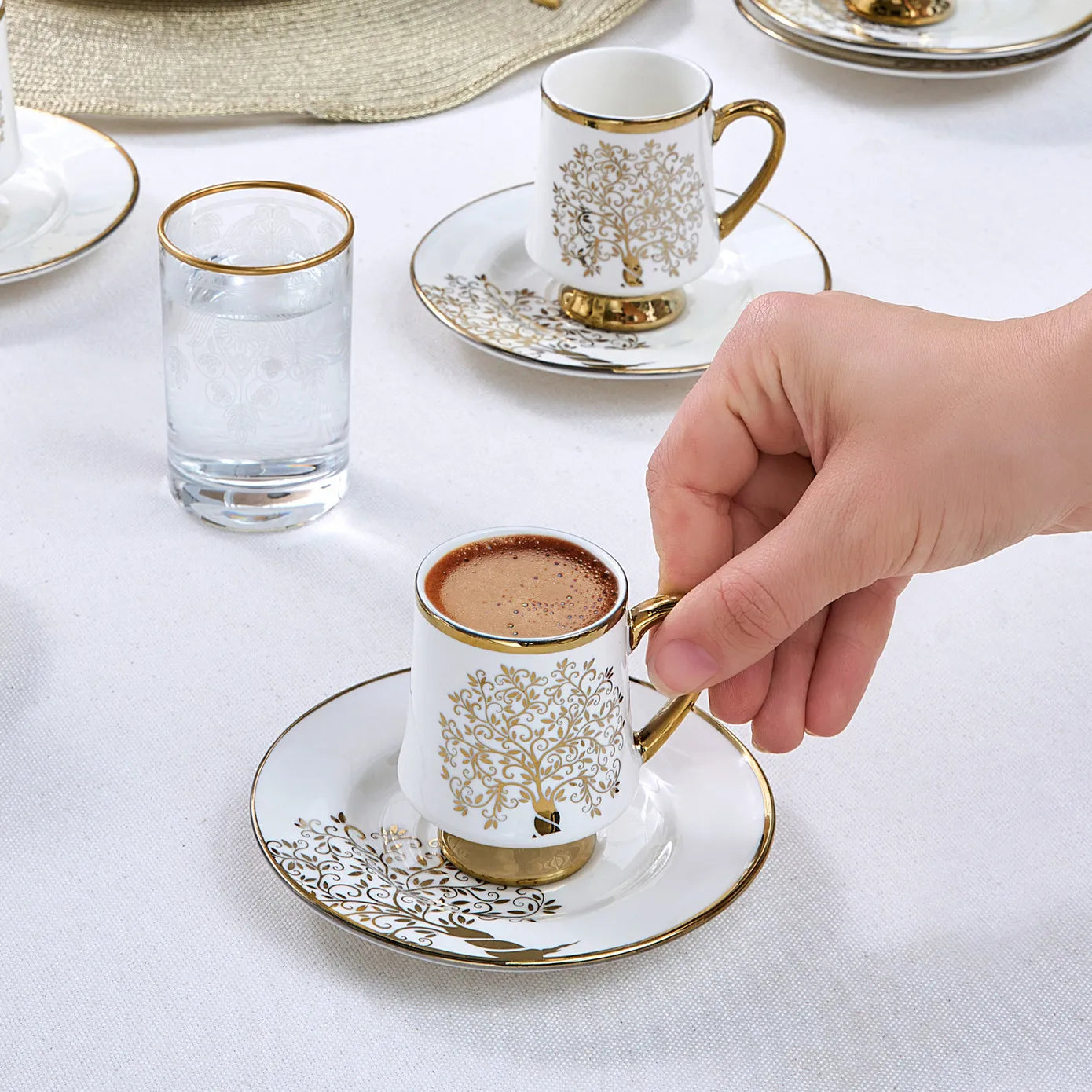 طقم قهوة كاراجا غوز ٦ فناجين ٩٠ مل