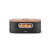 KARACA Stream 2in1 Bread Box & Cutting Board – Black Design