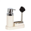 Primanova Polen Soap Dispenser with Brush Holder - Kitchen Set