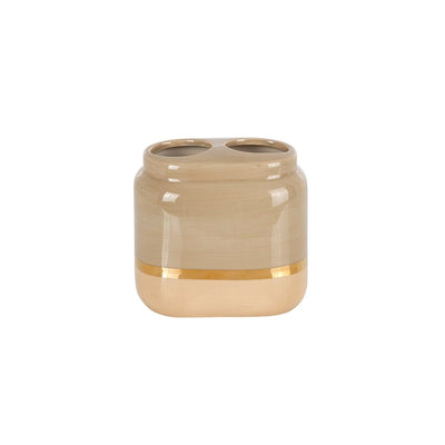 Primanova Pita Toothbrush Holder - Ceramic - Beige