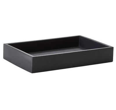 Aquanova Moon Bathroom Tray – Elegant Black Polyresin