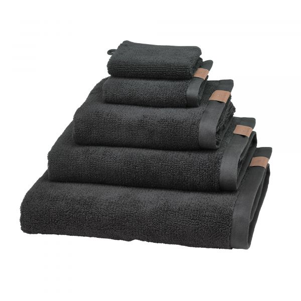 Aquanova Oslo Hand Towel 55×100 cm – Soft Black Cotton