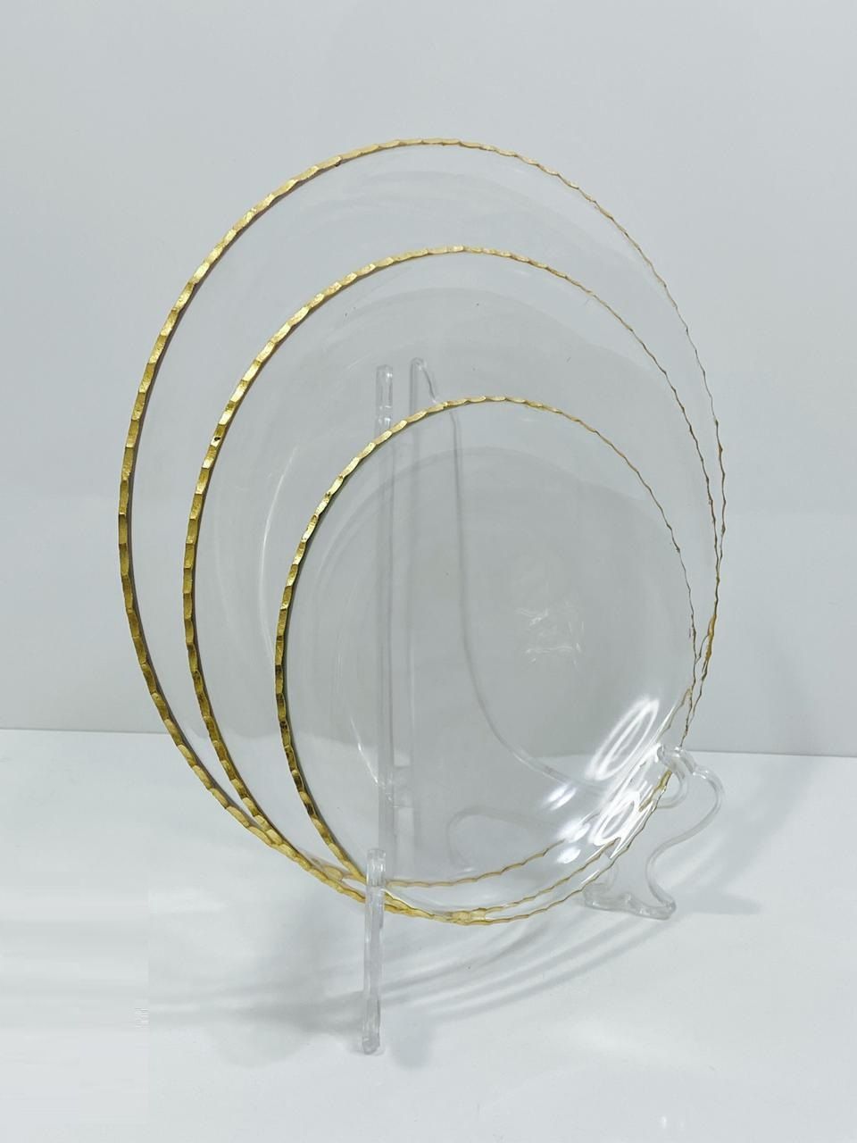 Velvet Dessert Plate 21 cm – Golden Edge