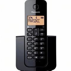 Panasonic KX-TGB110 Digital Cordless Phone, 1.4" LCD Display, 50-Item Phonebook, Black