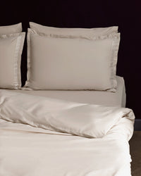 Clarette Double Size Bamboo Satin Duvet Cover Set - Madame Coco JO