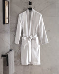 Madame Coco Piano Kimono Unisex Bathrobe – Soft Robe in White