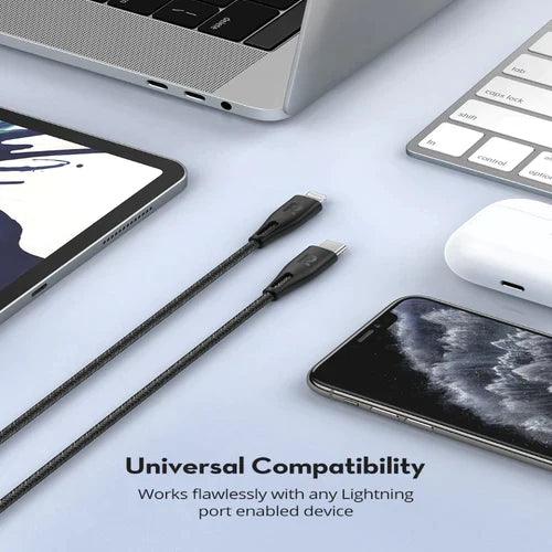 RAVPower Type-C to Lightning Cable 1.2m Nylon Color Braid Cable