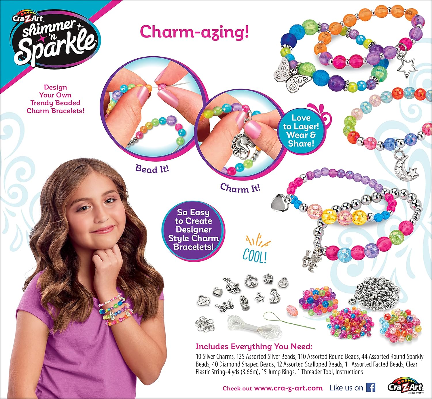 Shimmer 'n Sparkle Bracelet Maker | DIY Charm & Bead Kit