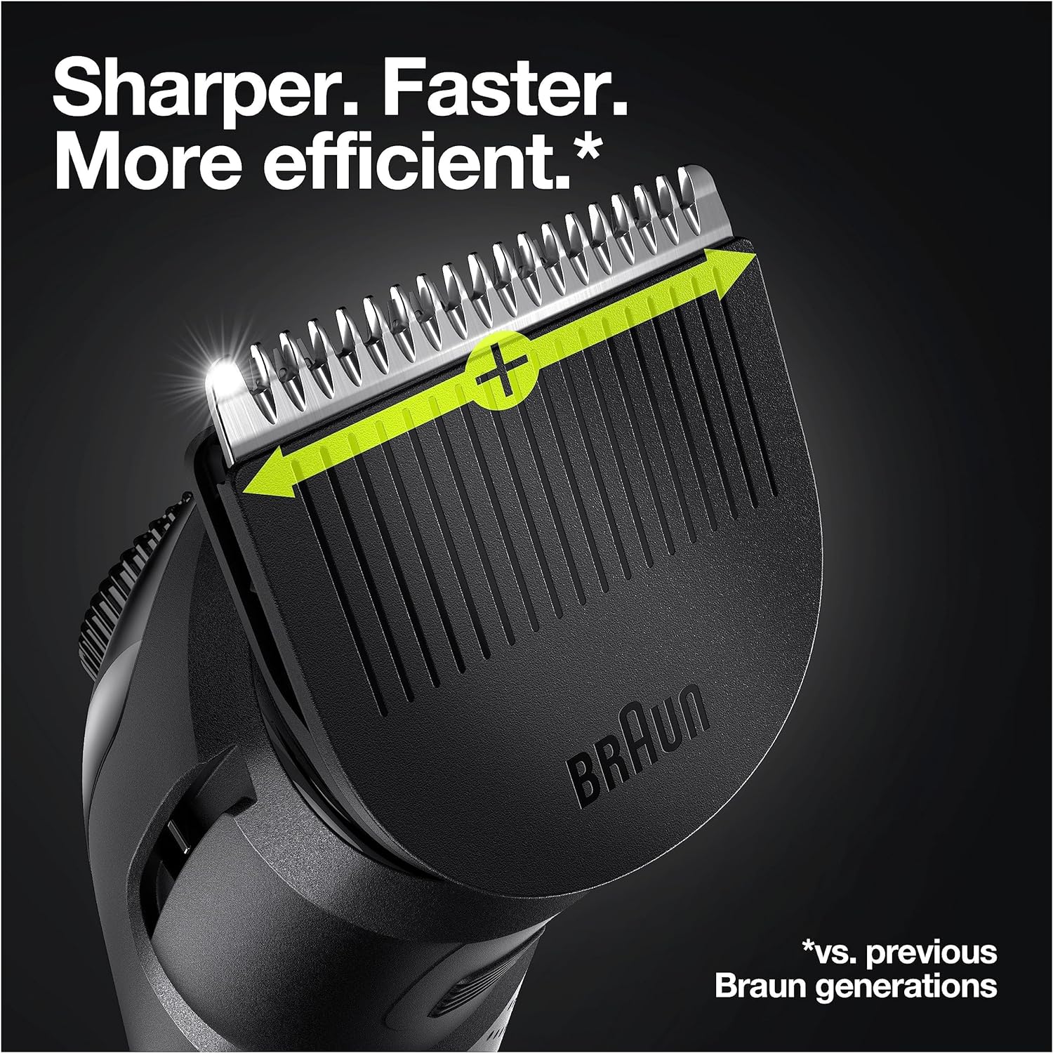 Braun Beard Trimmer: 39 Length Settings, Hair Clippers, Gillette Fusion5  - Silver