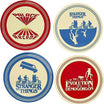 Funko Stranger Things Melamine Plate Set of 4, One Size - Silhouette