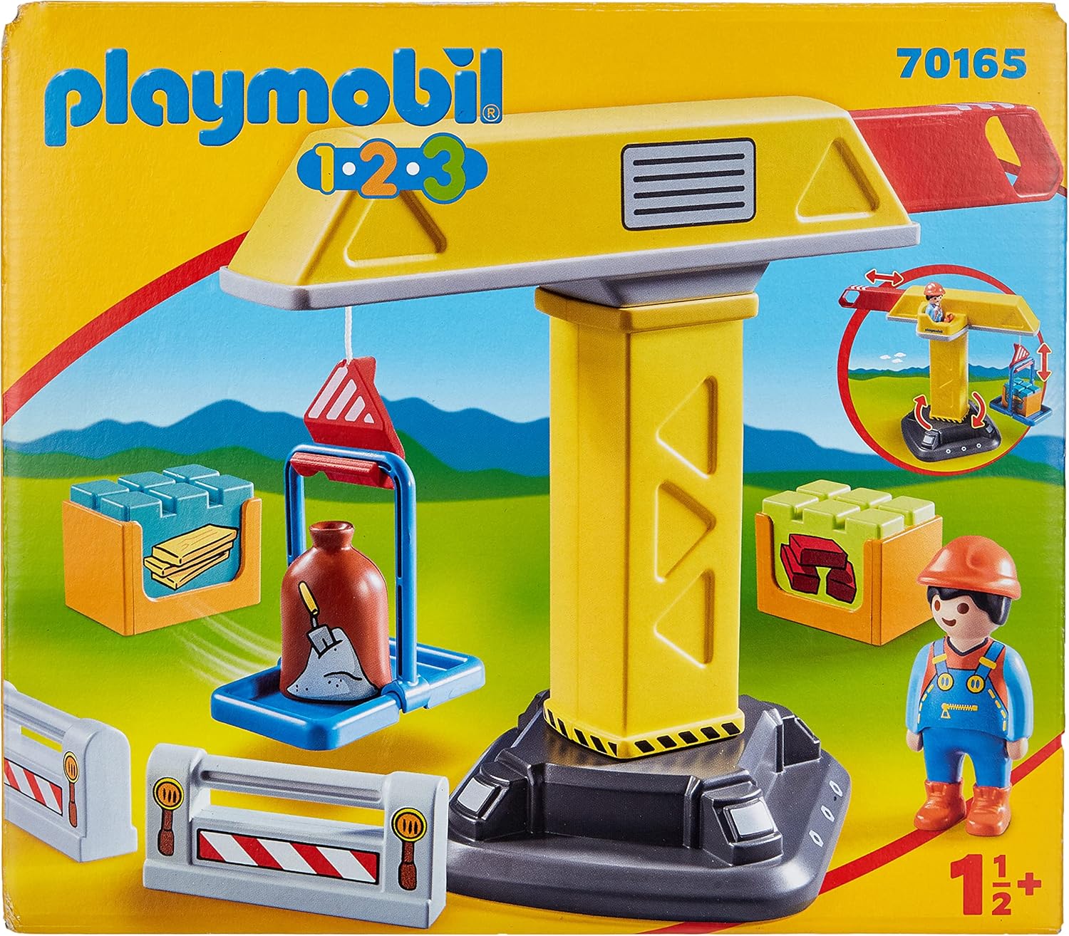 Playmobil 1.2.3 Construction Crane