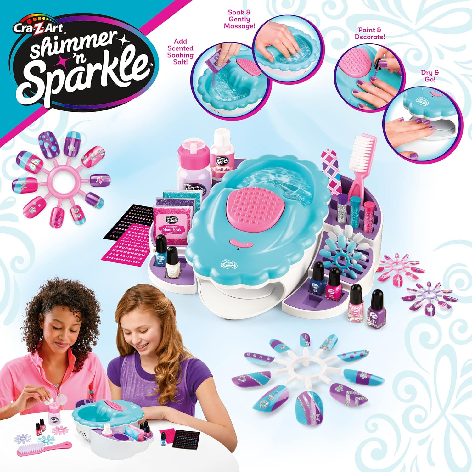 Shimmer 'N Sparkle Hand & Nail Spa | Kids' Nail Care Set