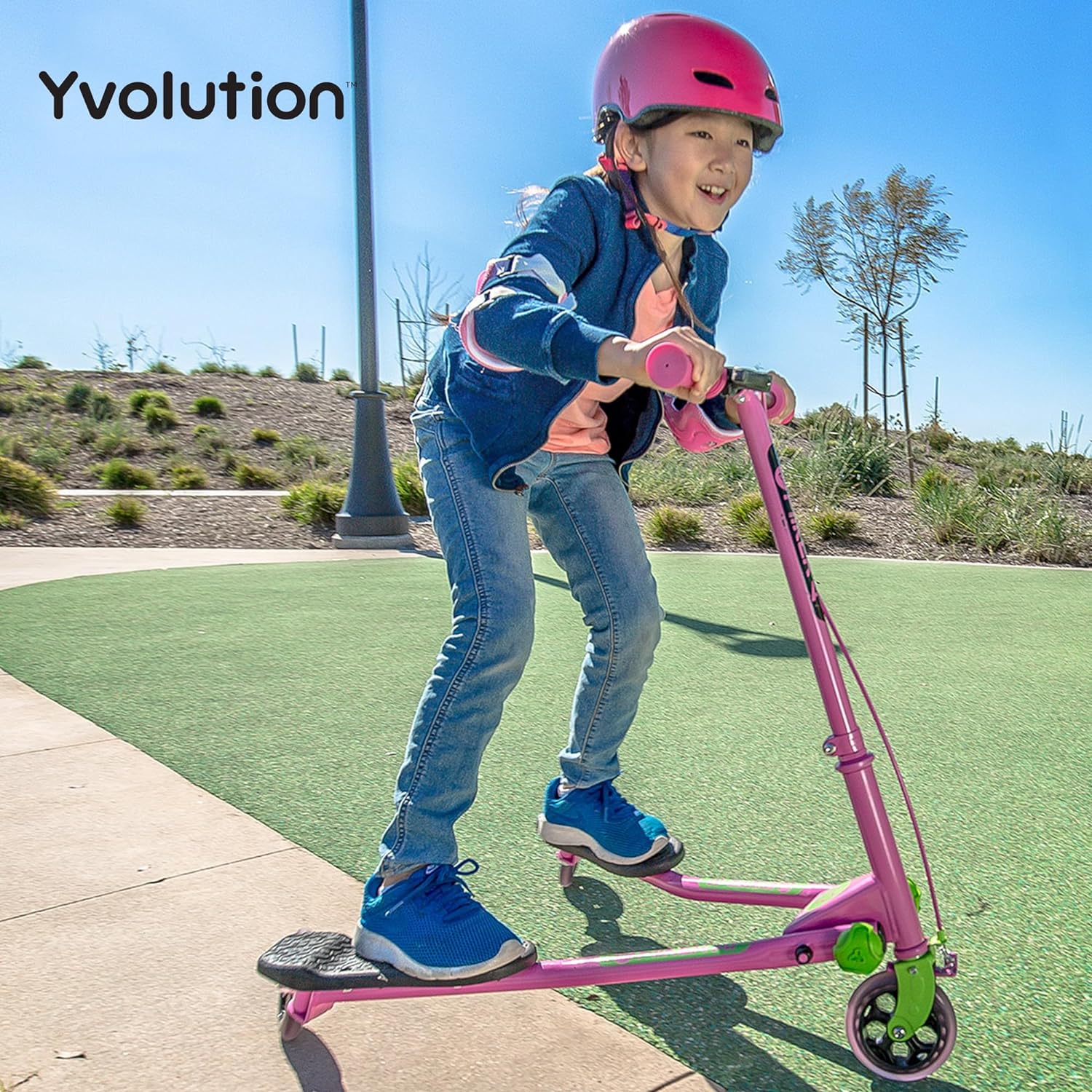 Yvolution Y Fliker Air A3 - 3-Wheel Foldable Scooter for Kids