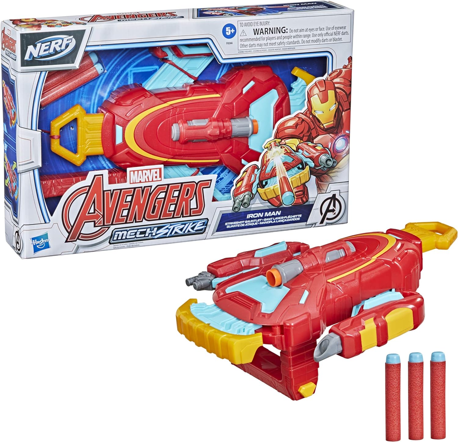 Hasbro Avengers Mech Strike Iron Man Strikeshot Gauntlet Toy