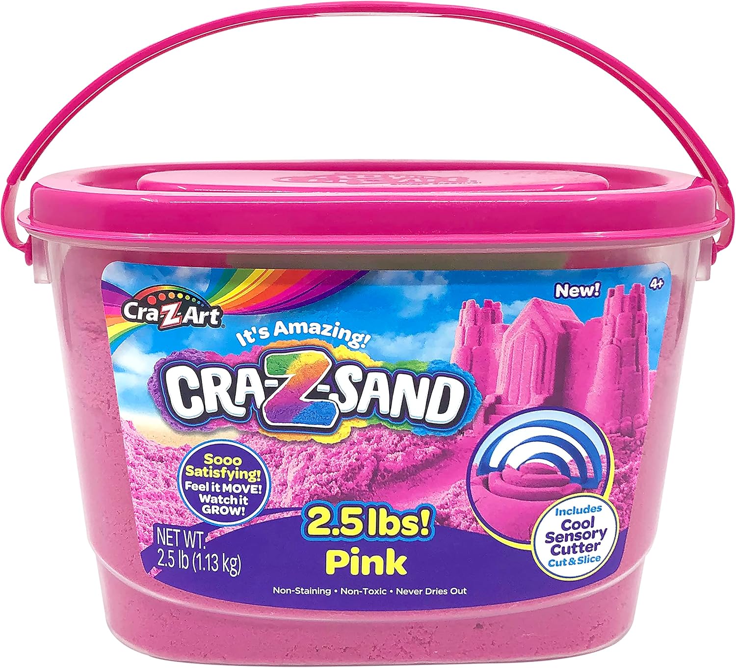 Cra-Z-Sand 2.5 lbs Passion Pink - Fun and Creative Magic Sand