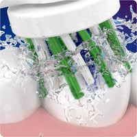 Oral-B Cross Action Electric Toothbrush Head with CleanMaximiser Technology Pack of 8 - White