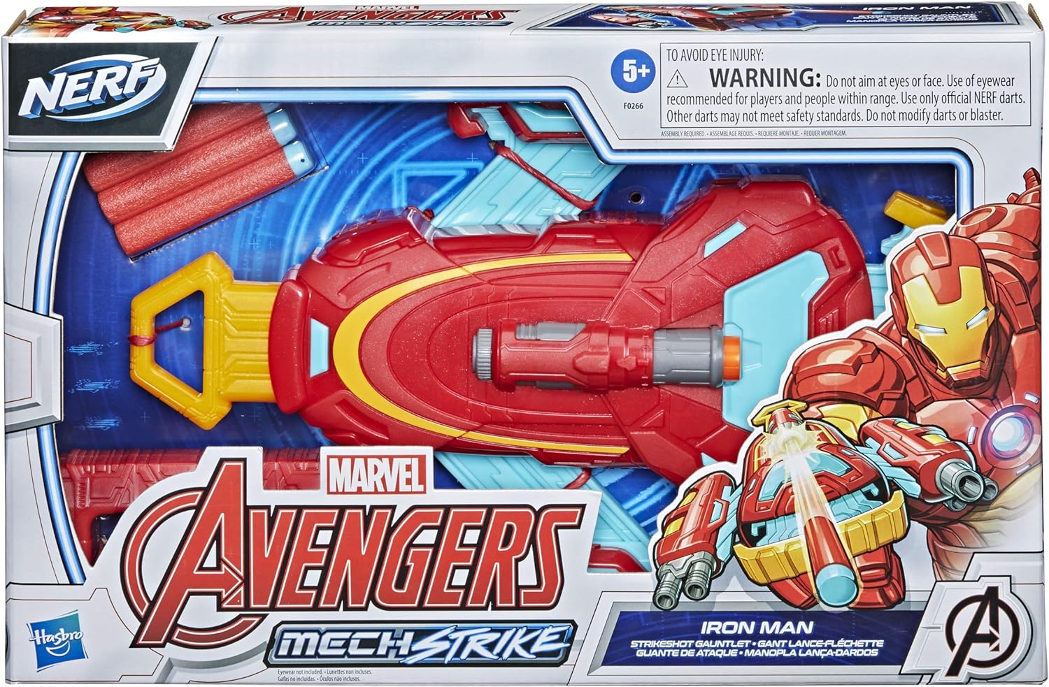 Hasbro Avengers Mech Strike Iron Man Strikeshot Gauntlet Toy