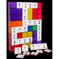 TileTek Magnetic Tile Toppers Lowercase Alphabet Pack, Ages 3+