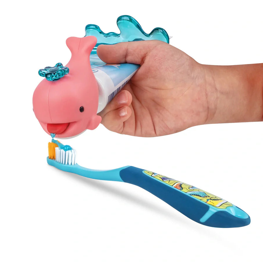 Flipper Squirter Whale Toothpaste Dispenser (Pink)