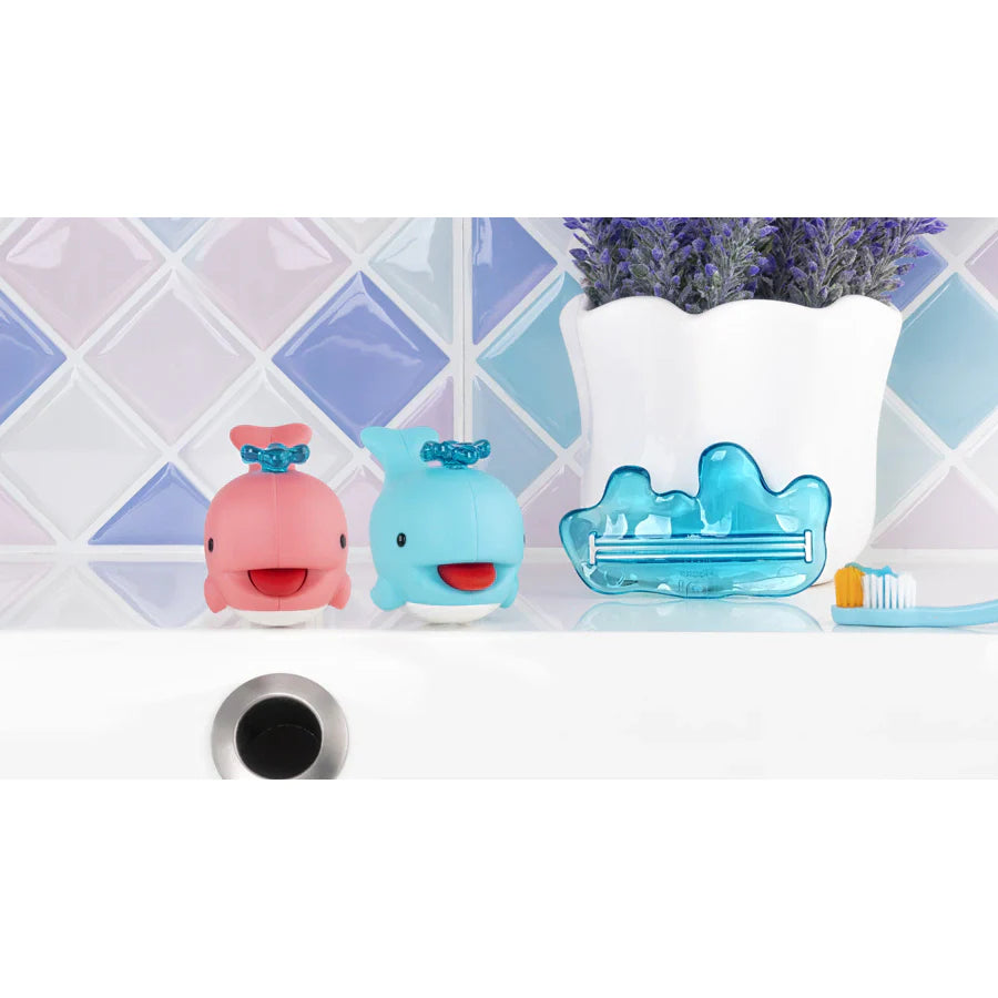 Flipper Squirter Whale Toothpaste Dispenser (Pink)