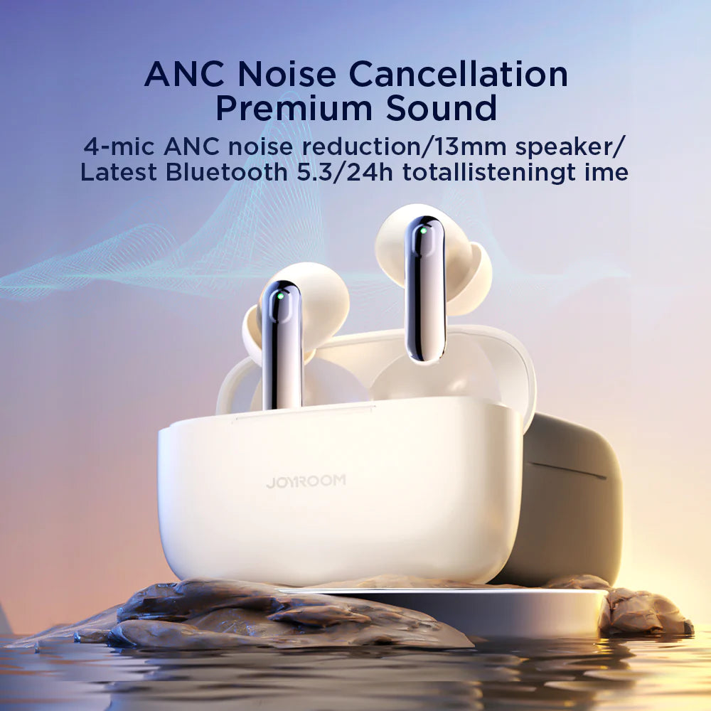 Joyroom Jbuds Series True Wireless ANC Earbuds - White