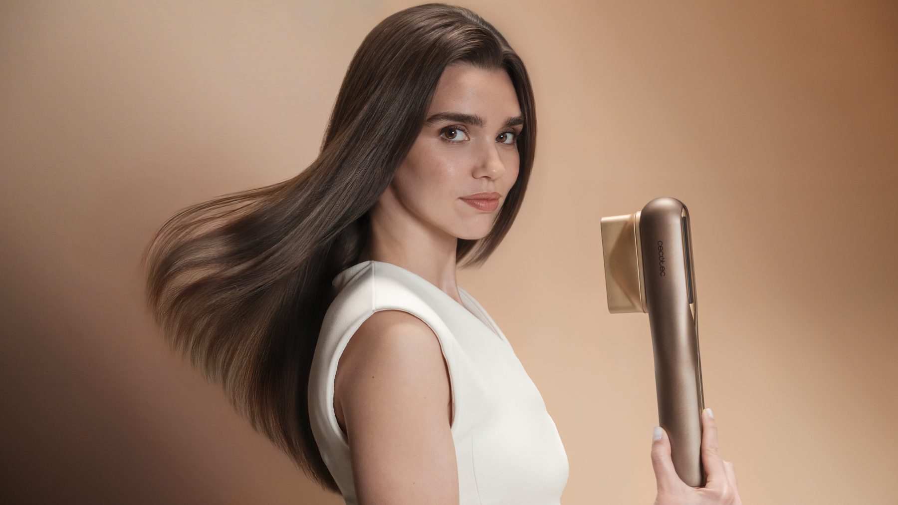 Cecotec AirLisse 2in1 ForceDry Champagne Hair Dryer & Styler 3-in-1 Brushless