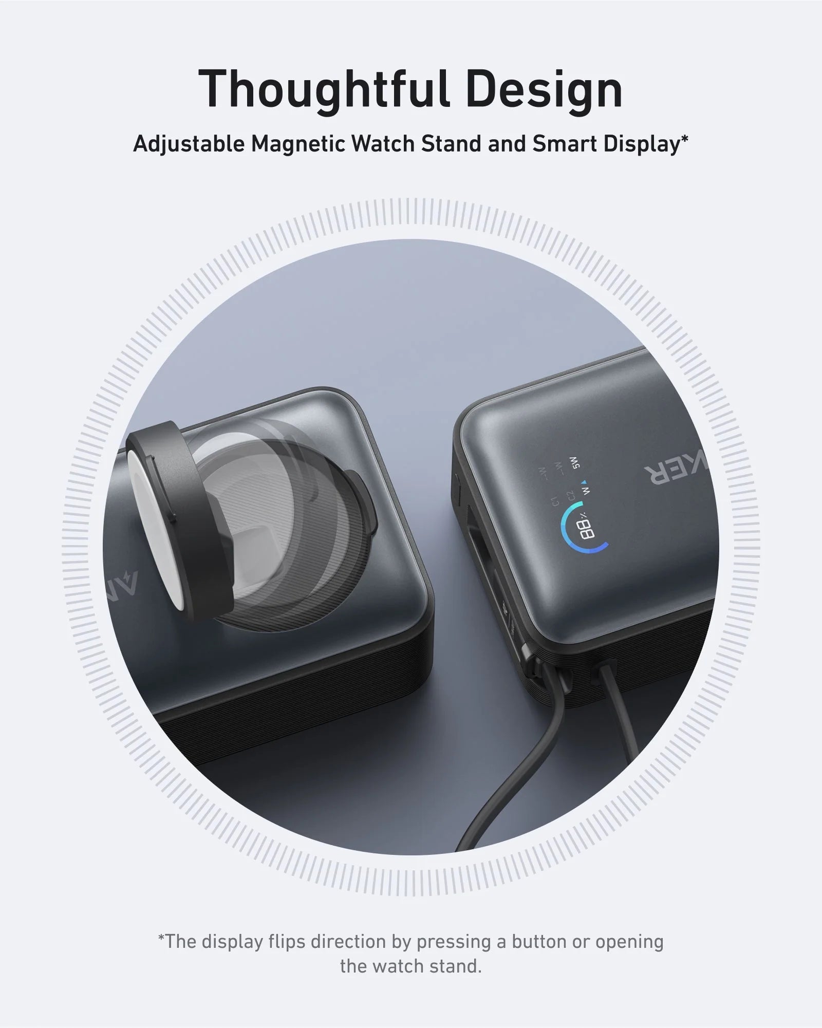 Anker MagGo 10000mAh - 35W Fast Charging with Apple Watch