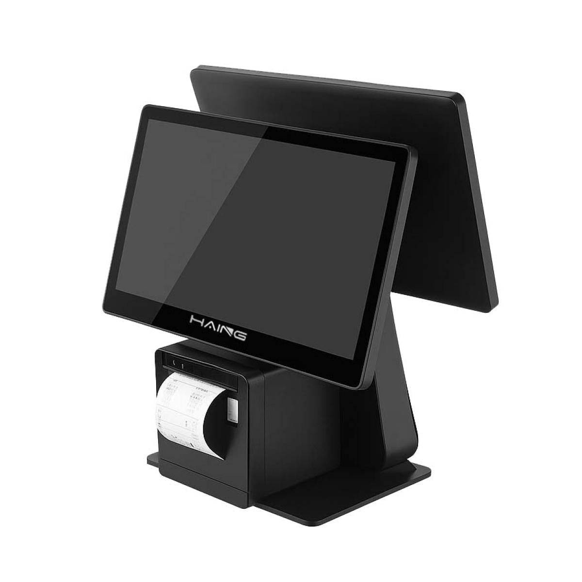 HAING A200S 15.6-Inch POS Touchscreen Terminal with 80mm Receipt Printer, Core i5, 8GB RAM, 256GB SSD