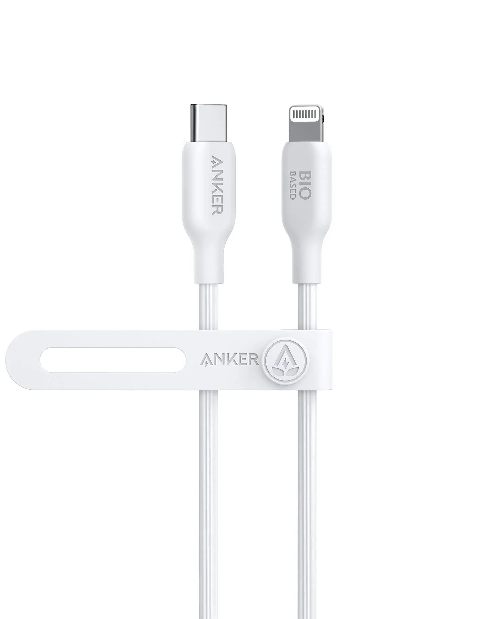 كابل Anker 542 USB-C إلى Lightning (Bio-Based 6ft) - أبيض 