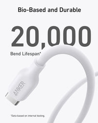 Anker 542 USB-C to Lightning Cable (Bio-Based 6ft) - White