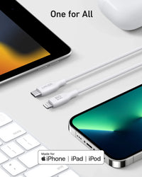 Anker 542 USB-C to Lightning Cable (Bio-Based 6ft) - White