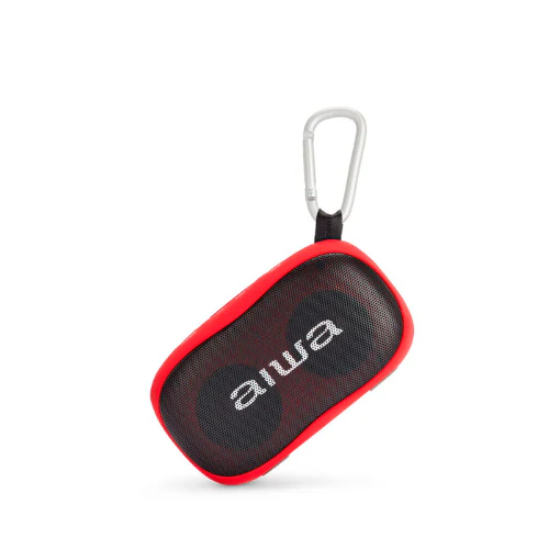 Aiwa BS-110RD Portable Speaker Red - Side View