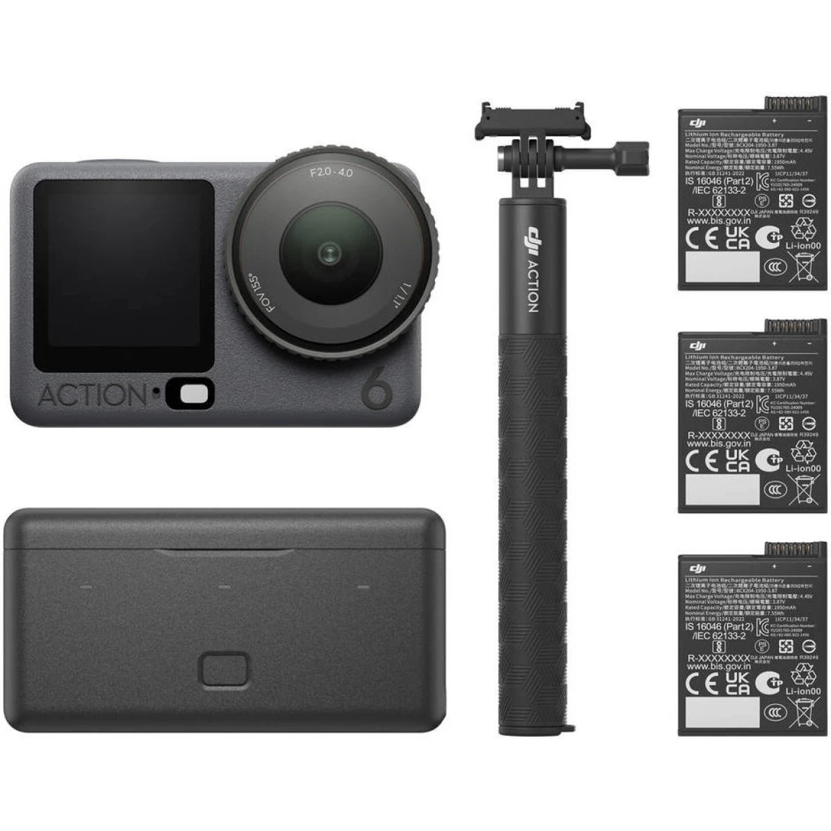 DJI Osmo Action 6 Adventure Combo – 38MP 4K120 Action Camera with OsmoAudio
