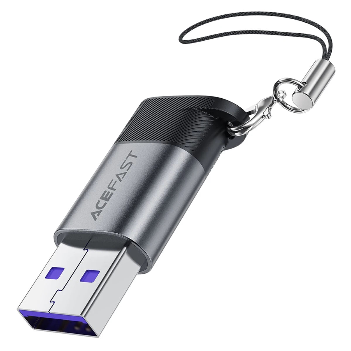 ACEFAST WIRE PRO USB-C to USB-A Adapter | 10Gbps Data Transfer | Fast Charging 27W | Aluminum Alloy