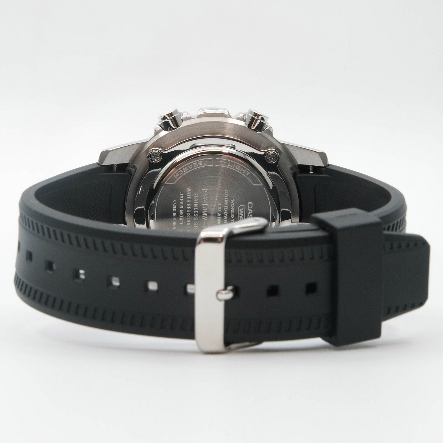 Casio AMW-880-1A  Black Rubber Black Dial for Men
