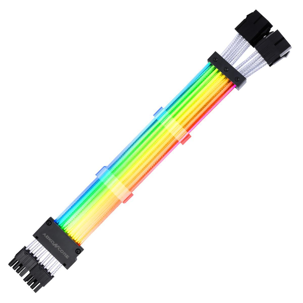 ABKONCORE ASC16P ARGB 5V Spectrum (8+8)Pin PSU Extension Cable (300mm Length) - For Gpu