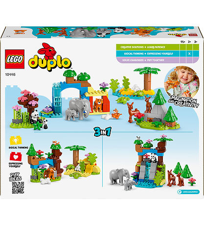 LEGO® DUPLO® 3in1 Wild Animal Families 10446 - 92 Pieces