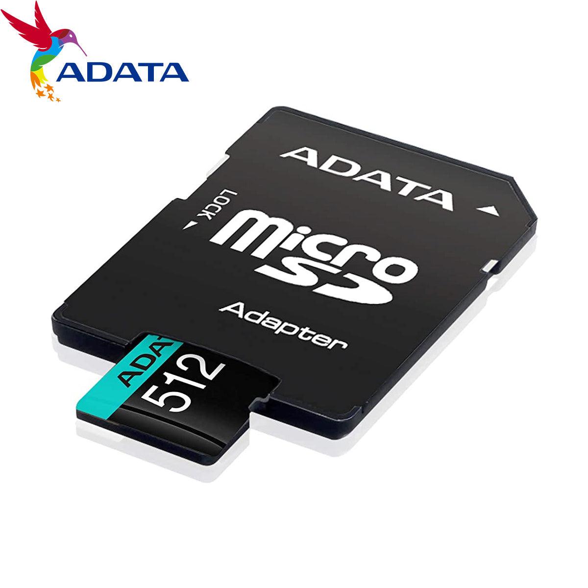 ADATA 512GB, MicroSDHC, Class 10 Memory Card UHS-L