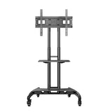 North Bayou AVA1500-60-1P Mobile TV Cart for 32–75" Screens – 45.5kg Capacity, Adjustable Height