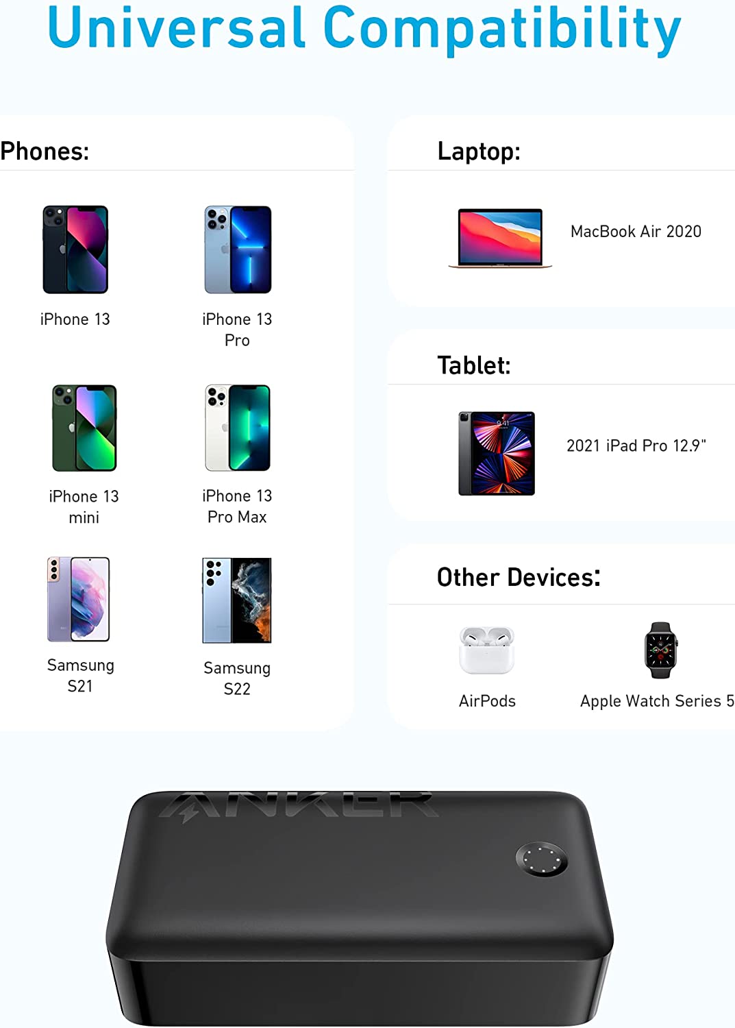 Anker 347 Power Bank (PowerCore 40K) 30W PD - Black