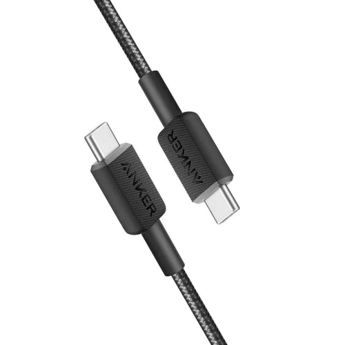 Anker USB-C to USB-C Cable (6ft, 240W, Braided) - Black